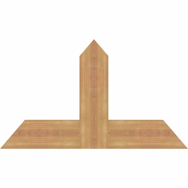 Ekena Millwork Portland Timber Gable Bracket, Western Red Cedar, 36"W x 21"H x 1 1/2"D x 5 1/2"F, 14/12 Pitch GBW036X21X0206POR00SWR - main